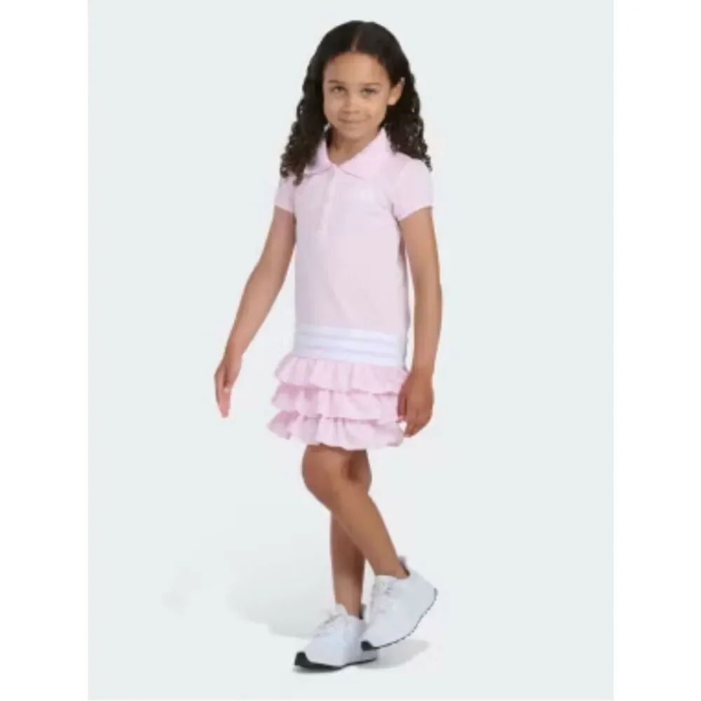 adidas Ruffle Tiered Polo Shirt Dress NWT